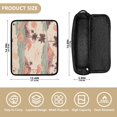 thumbnail image 4 of Hair Tool Organizer Bag with Heat Resistant Mat Removable Travel Storage Case for Hot Air Brushes Curling Irons Pastel Peach Flamingos, 4 of 8