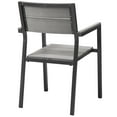 thumbnail image 5 of Side Dining Chair and Table Set, Dark Brown Gray, Metal, Outdoor Patio Balcony Cafe Bistro Garden Hospitality Restaurant, Modern Contemporary HB32690, 5 of 7