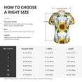 thumbnail image 4 of Vsdgher Sunflowers (2) Women Shirts V Neck Short Sleeve Tops T-Shirt Basic Tees, S to 3XL3X-Large, 4 of 5