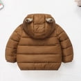 thumbnail image 3 of 1-6Y Toddler Boys Girls Winter Warm Hooded Puffer Coat Jacket Kids Casual Zipper Thickened Snow Clothes Overcoat Outerwear With Pockets, 3 of 8
