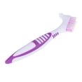 thumbnail image 1 of Double Side Denture Toothbrush Ergonomics Handle Plastic Multi Layered Bristles False Teeth Oral Care Brush for Home Use, 1 of 10