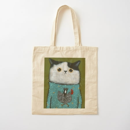 Chicken Sweater Cotton Tote Bag Canvas Tote Bag  Family Gift For Mother  Her