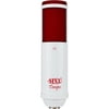MXL Tempo TEMPO WR Plug-in Electret Condenser Microphone, White, Red