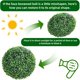 thumbnail image 5 of 2 pieces of 15-pulgada outdoor four-layer milan grass artificial plant balls para green decoration, 5 of 7
