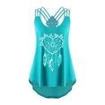 thumbnail image 1 of Minnieouse Mujeres chaleco niñas Floral Tanktop correr deportes banquete elegante camisola playa vacaciones trabajo verano Top ropa Prendas para la parte del cuerpo Verde L, 1 of 6