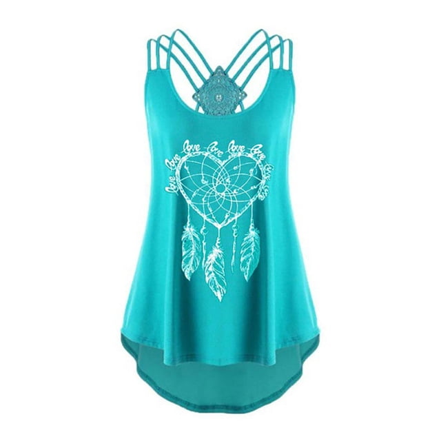 Minnieouse Mujeres chaleco niñas Floral Tanktop correr deportes banquete elegante camisola playa vacaciones trabajo verano Top ropa Prendas para la parte del cuerpo Verde L