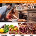 thumbnail image 4 of PENGXIANG 3PCS Silicone Dehydrator Mats Non-Stick Square Dehydrator Trays with Edge High/Low Temperature Resistant Dehydrator Sheets for Fruits Meat Vegetables, 4 of 9