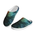 thumbnail image 2 of Lsque Red And Blue Fire Peacock Pattern Womens Comfort Cotton on Scuff With Memory Foam and Anti-skid Sole Slipper-40/41, 2 of 7