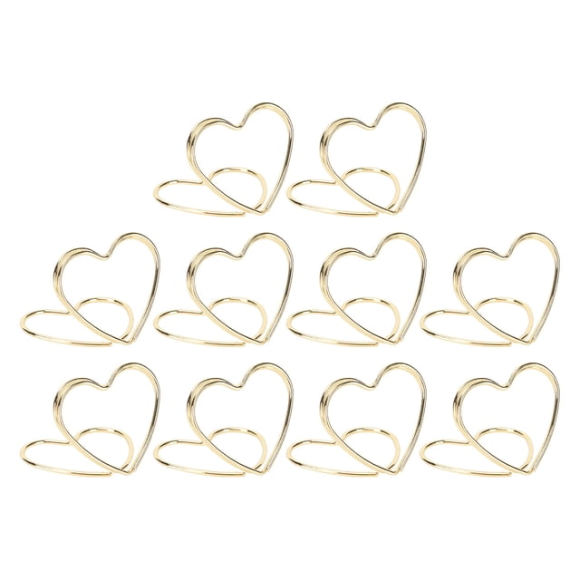 Titular De Número De Mesa, Titular De Tarjeta De Lugar En Forma De Corazón A Prueba De Herrumbre Exquisito Para Boda Para Fiesta