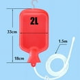 2L Rubber Douche & Enema Kit Hot Water Bottle Bag Reusable Irrigation Set Enemas Water