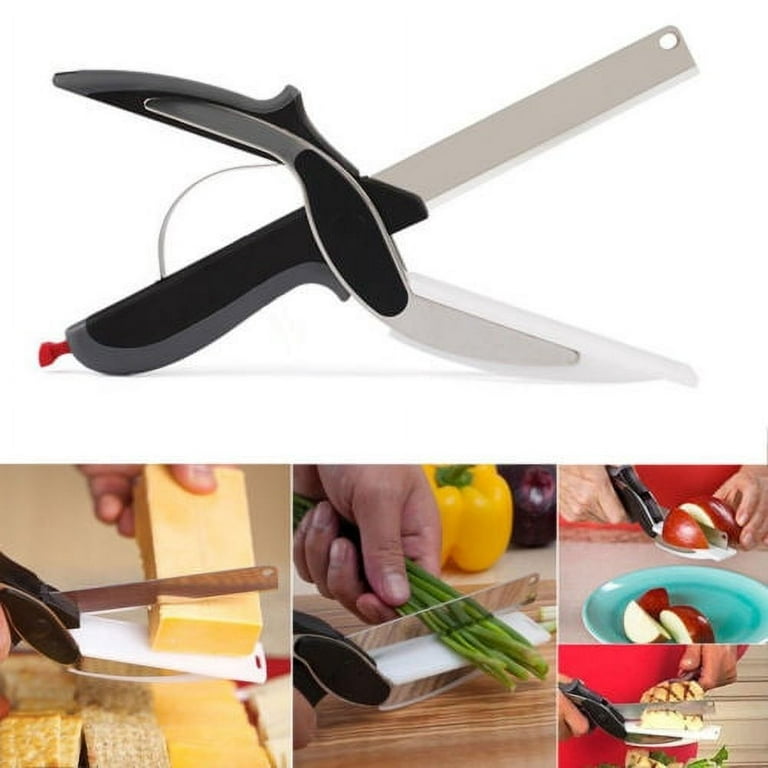Metal Cutter 2-in-1 Knife Cutting Board Scissors Home Kitchen Smart Tool