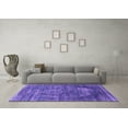 thumbnail image 3 of Ahgly Company Indoor Round Persian Purple Bohemian Area Rugs, 8' Round, 3 of 4