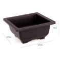 thumbnail image 1 of Plastic Balcony Home Decor Square/Rectangle Planters Garden Supplies Nursery Pots Bonsai Pots SQUARE L, 1 of 8