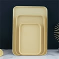 thumbnail image 2 of MOQIN Plastic Fast Food Trays Bulk Colorful Cafeteria Food Trays Rectangular Serving Trays Restaurant Lunch Meal Trays for School Party Kitchen Cafe BBQ Eating, 2 of 8