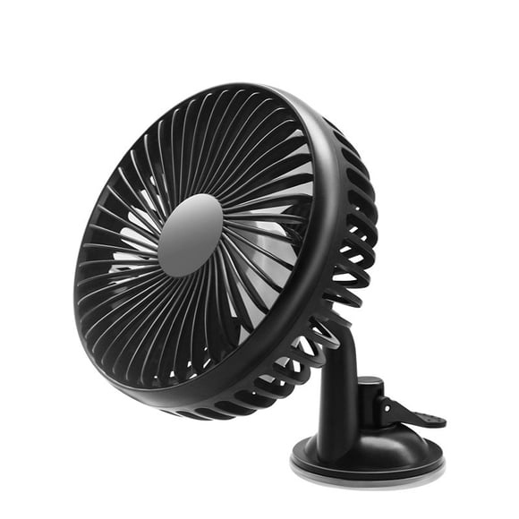 Mini Ventilador De Coche Eléctrico Tipo 12V 24V, Ventosa, Ventilador De Aire Automático, Aire Acondicionado De Coche, Enfriador De Viento Fuerte Giratorio De 360 Grados Vogacara VI006734-00