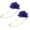 Bright Blue, variant on Flower Lapel Stick Brooch Pin with Gold Leaf Satin Tassel Chain Dangling Handmade Boutonnieres Pins for Collar Wedding Party Bright Blue -