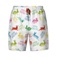 thumbnail image 5 of Rocae Happy Easter Rabbit for Men's Swim Trunks Quick Dry With Two Side Pockets and One Lined Patch Pocket, 5 of 9