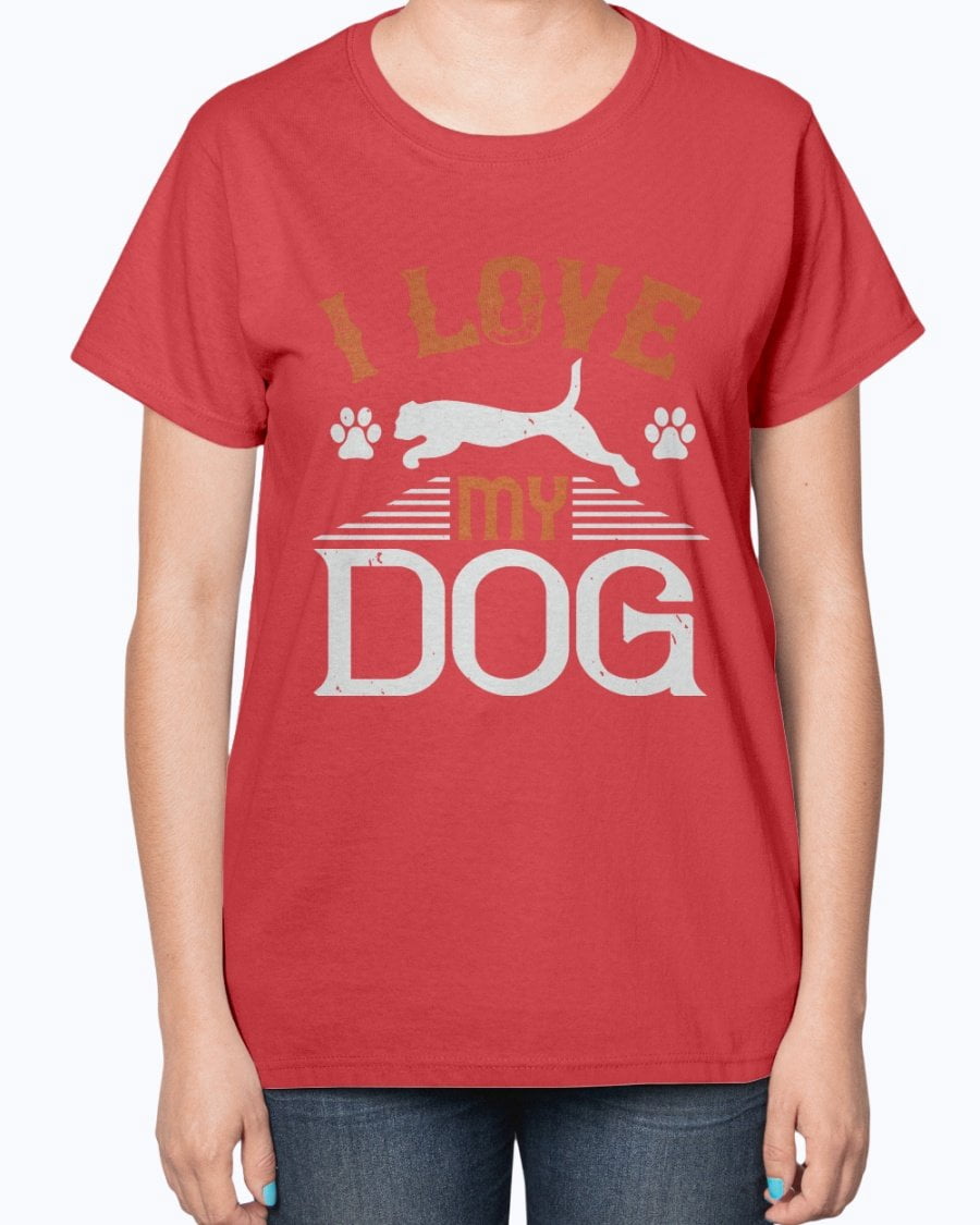 i love my dog t shirt