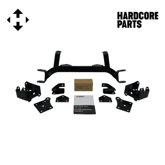 Hardcore Parts 6" Drop Axle Lift Kit for EZGO MPT/WORKHORSE 1200 (1994.5-2001.5) Golf Cart