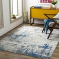 thumbnail image 2 of Mark&Day Area Rugs, 6x9 Bontebok Modern Dark Blue Marble Area Rug, White Dark Blue Carpet for Living Room, Bedroom or Kitchen (6'7" x 9'), 2 of 7