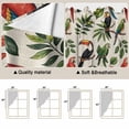 thumbnail image 5 of Farmhouse Parrots Swag Valances for Windows, Kitchen Window Curtains Over Sink, Spring Summer Botanical Leaves Burlap Window Treatment Curtains for Living Room/Bedroom Curtains 2 Panel Sets 36"x45", 5 of 8