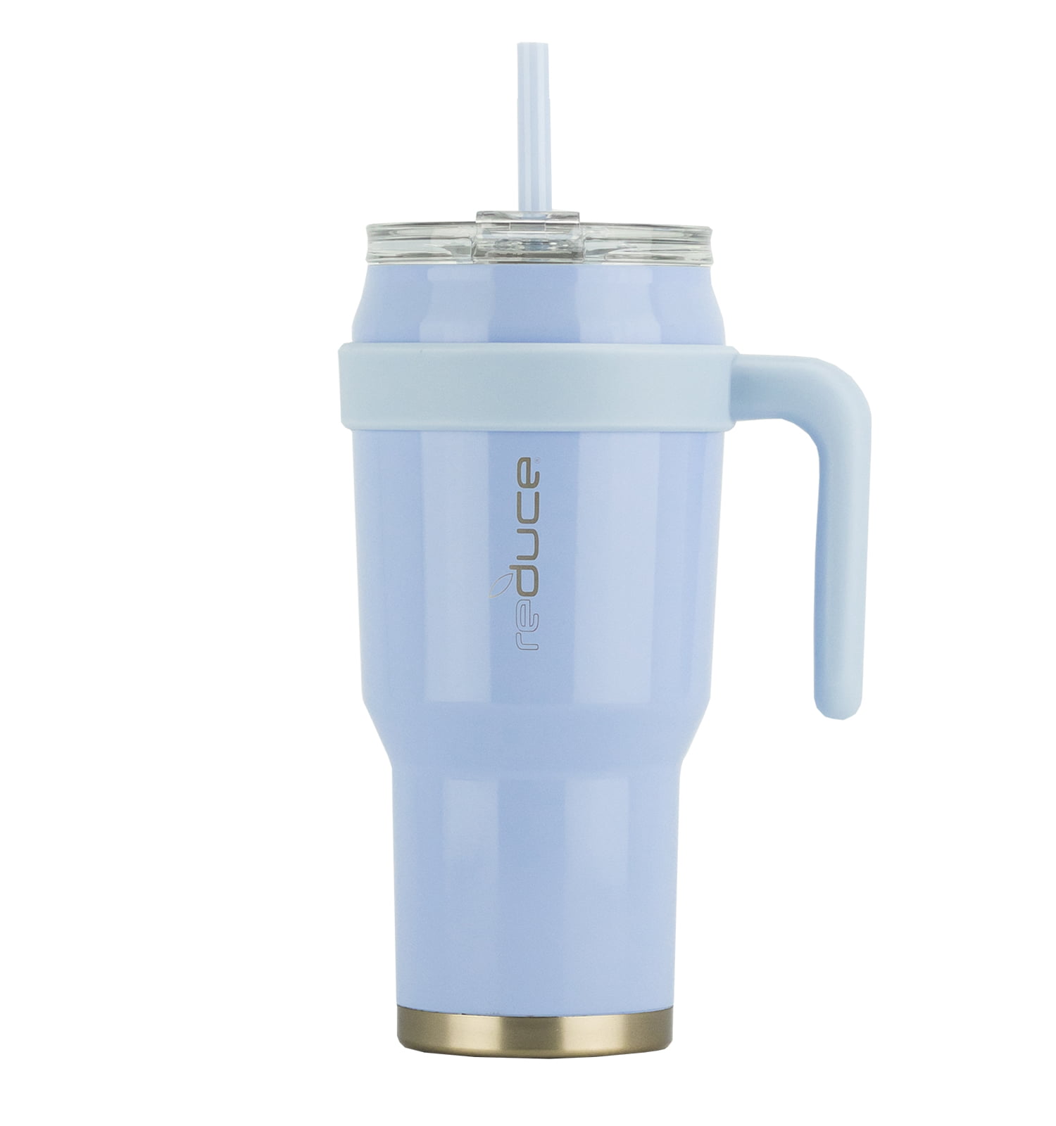 travel tumbler with straw lid and handle