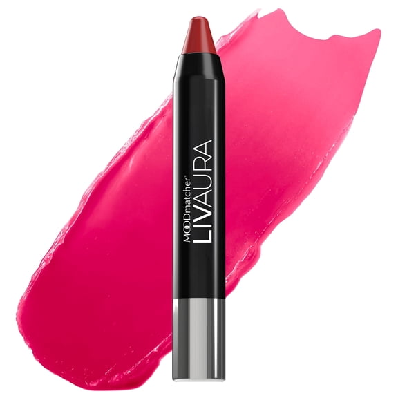 LIVAURA MOODmatcher Long Lasting Twist Stick Lipstick for Women – Color Changing Moisturizing Cream Lipsticks, Smudge Proof Lip Stick, Easy to Apply Lip Makeup (Red)