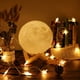 thumbnail image 3 of 12cm 3D lampara luna decoración luces nocturnas lampara de noche dormitorio luces led para habitacion, 3 of 4