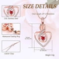 thumbnail image 2 of Crystal Heart Cremation Jewelry for Ashes Urn Pendant - Birthstone Heart Urn Necklace Mini Keepsake Urn Memorial Ash Jewelry Memorial Keepsake Pendant for Dad Mom Papa Husband Wife, 2 of 7