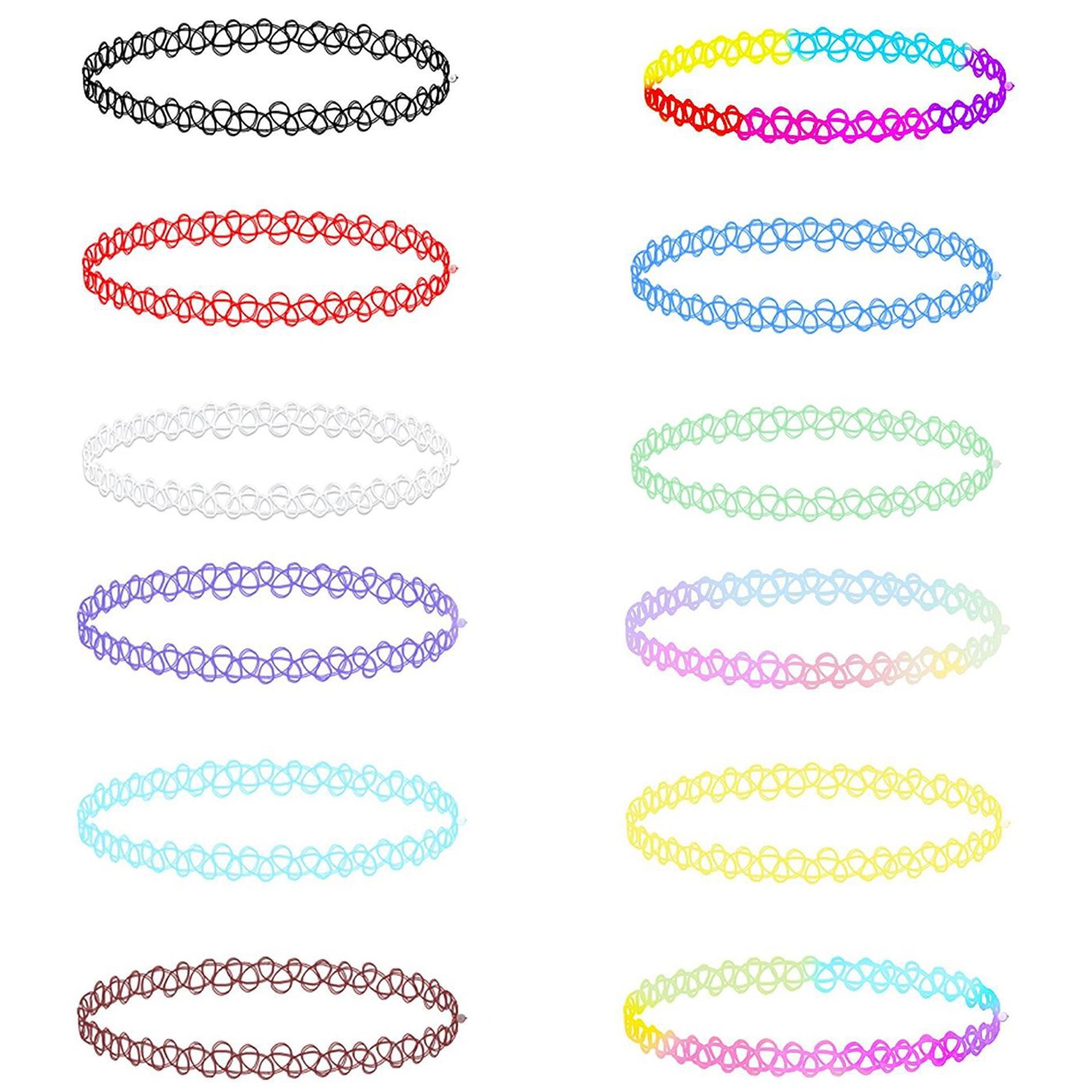 ZWOOS Tattoo Halskette Gummi Halsband Henna Tattoo  Produktbild-Vorschau 2