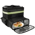 thumbnail image 3 of Grusce Large Food Delivery Backpack, Food Delivery Bag with Expandable Front Pocket, Large Insulated Pizza Delivery Bag with Reflective Strip, Delivery food Bag Fits for Grocery Bike, 3 of 11