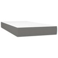 thumbnail image 3 of vidaXL Lit à Sommier avec Matelas Gris Foncé 100x203 cm Tissu Simple TG, 3 of 5