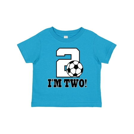 

Inktastic 2nd Birthday Soccer Outfit Gift Toddler Boy or Toddler Girl T-Shirt
