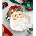 thumbnail image 2 of Spode Christmas Tree Black and White Cookies For Santa Plate, 12-Inch Santa Cookie Plate Made of Earthenware, 2 of 7