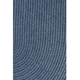 thumbnail image 2 of Blue Wool Rug Solid Braided Textured 8 Feet Round Thick Casual LARGE Carpet, 2 of 2