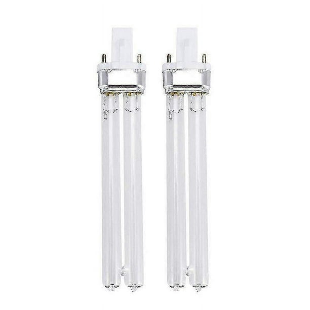 2pcs 11W Ultraviolet UV Disinfection Light Lamps UV Sterilization Light Bulbs for Sterilizer Fish Tank (G23 Lamp Base)