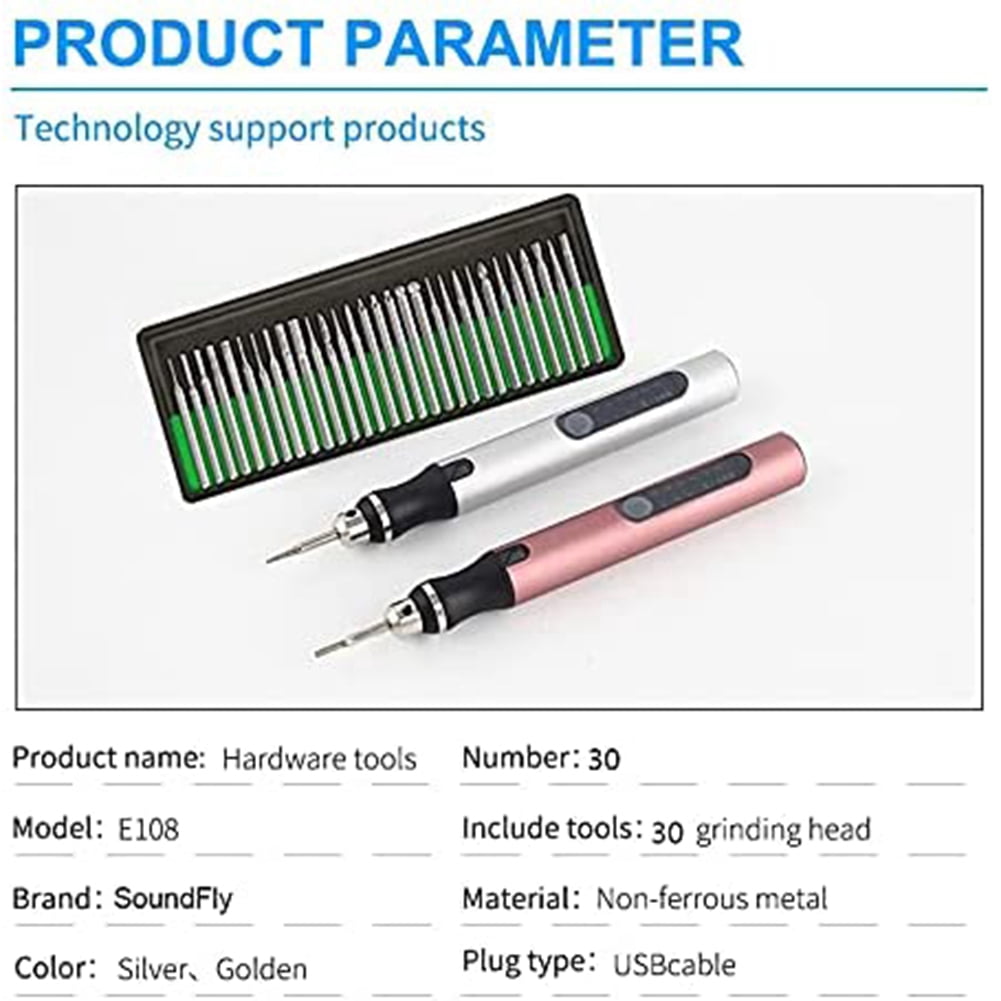 Rechargeable Cordless Mini Engraver Pen DIY Engraving Tool Kit A