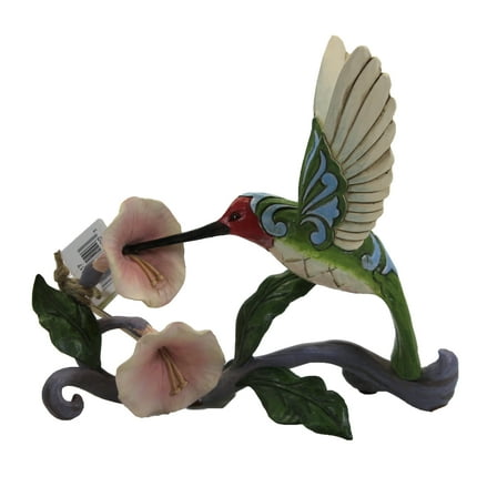 Enesco Jim Shore Heartwood Creek Hummingbird with Flower Figurine