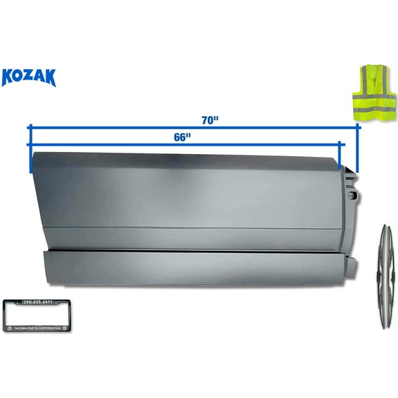 KOZAK Side Middle Fairing Panel 71" Right Passenger Side Compatible with Volvo VNL 2018 