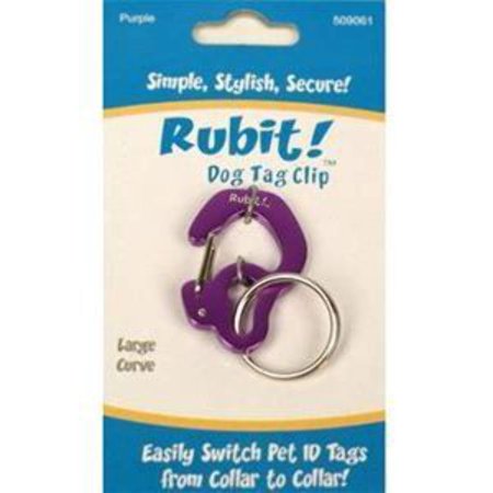 UPC: 0628586509061 | Rubit! Curve Shape Dog Tag Clip Large
