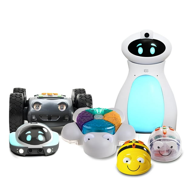 TTS Programming Journey STEAM Coding Toy Robots Bundle - Glow & Go Bot, Bee-Bot, Blue-Bot, Tuff-Bot the Rugged Robot, Loti-Bot, Oti-Bot - Programmable Robots for Early Years to 12+ Years