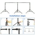 thumbnail image 2 of Backdrop Stand,Support Kit With * 20ft Studio 9 * 20ft With 8pcs Clamps Frame Adjustable Support 2.8 * 6m/ Adjustable Support Kit * 6m/ 9 Studio Stand Frame Stand Frame Adjustable 2.8*6m/, 2 of 6