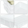 thumbnail image 3 of Loiycg 4 Packs Plastic Dough Proofing Boxes, Commercial Stackable Pizza Proofing Dough Trays, White, 3 of 7