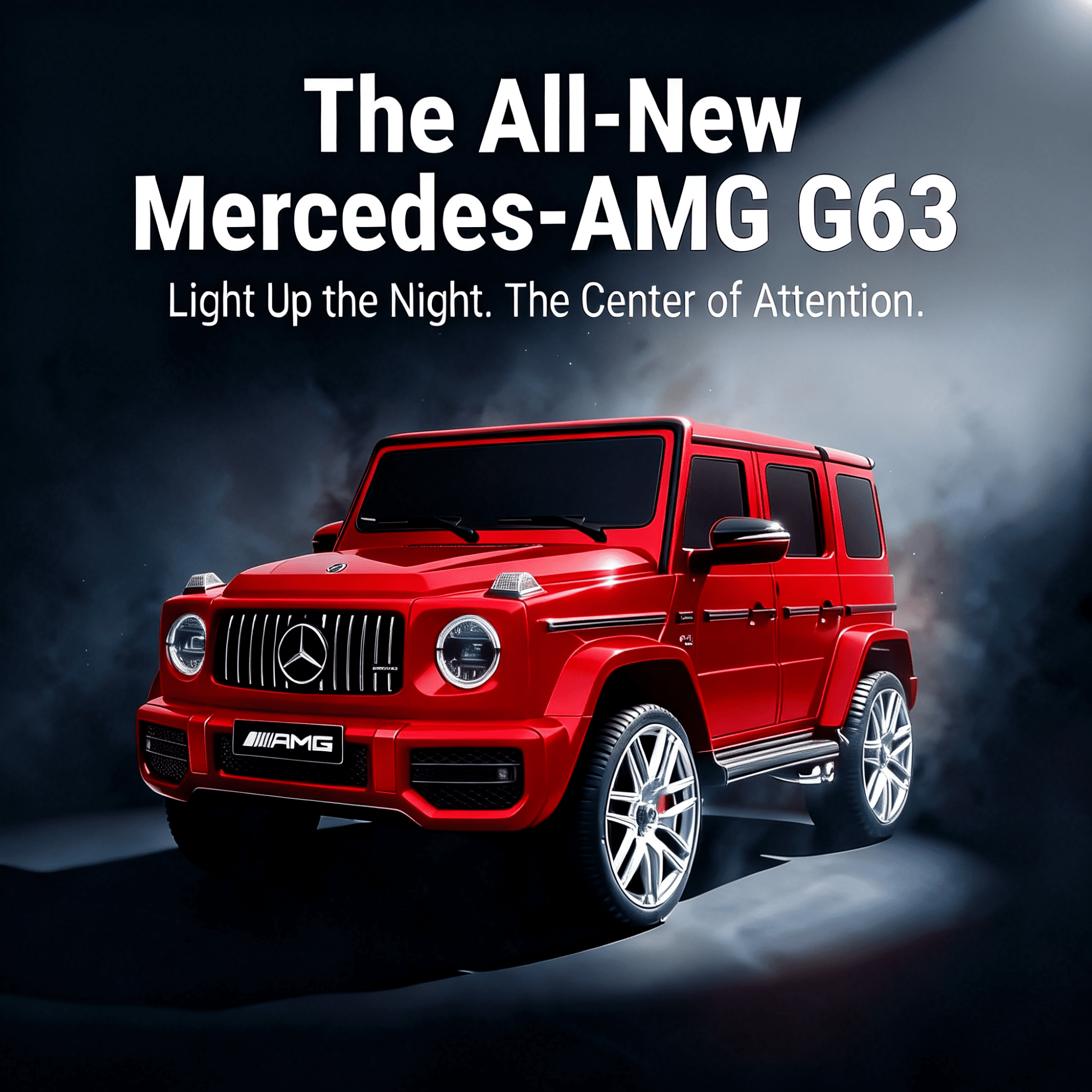 Cozphia Licensed Mercedes-Benz AMG G63 Ride on Car,12V Electric Vehicles with Remote Control,Rechargeable Battery,Flickering Lights/LED Lights, Bluetooth,Music
