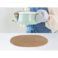 thumbnail image 5 of REGALWOVEN Farmhouse Placemats Set of 4 Cotton Rope Placemats for Dining Table Decor Indoor Outdoor Kitchen Table Mat Wipe Clean Brown 15.5*12in, 5 of 7