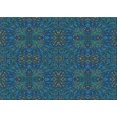thumbnail image 1 of Ahgly Company Machine Washable Indoor Rectangle Transitional Deep-Sea Blue Area Rugs, 8' x 12', 1 of 7