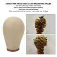 thumbnail image 4 of Head Stand, Easy To Install Lightweight Mannequin  Block Head Needleable Stable with Mounting Holes for Display Styling for Specialists, 4 of 8