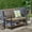 Grey+Black, variant on Gray And Black Wood Bench, With Efficient Storage Shelf Relax In Style This Bench Built-in