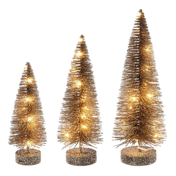 8"-10"-12" Champagne Brush Clear Lights