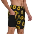 thumbnail image 3 of Fotbe Sunflowers Men’s Swim Trunks Quick Dry Swim Shorts Board Shorts with Mesh Lining-XX-Large, 3 of 9